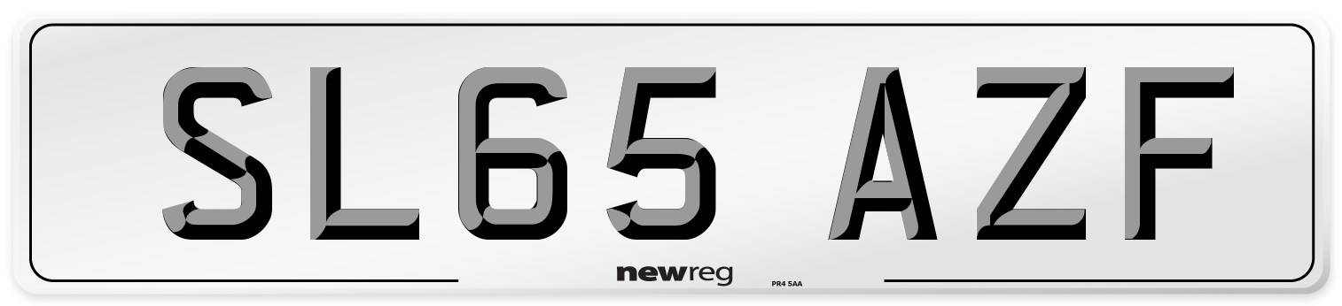SL65 AZF Number Plate from New Reg